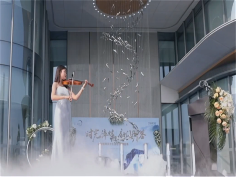 海玥府盛大開業(yè)，室內(nèi)魚群水簾驚艷現(xiàn)場(chǎng)